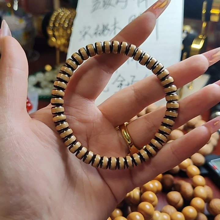 猴头核桃吊坠手工镶嵌手串