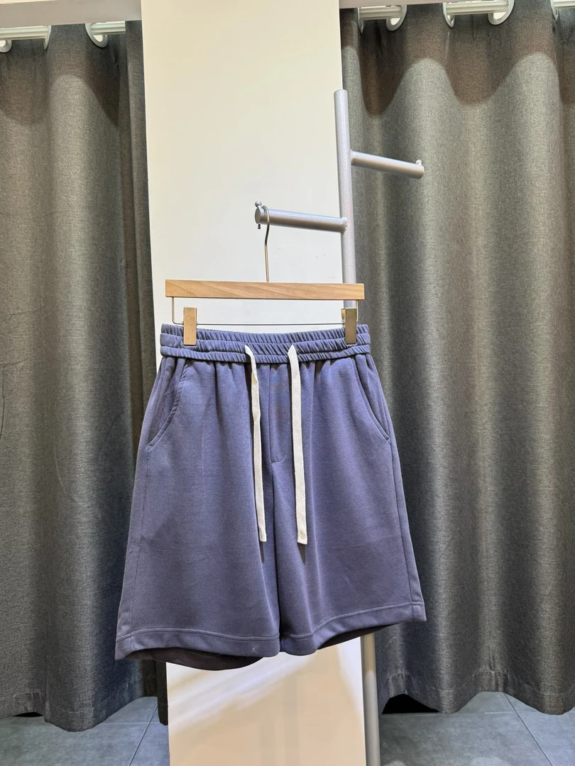 中裤薄款透气短裤五分裤松紧腰抽绳运动风