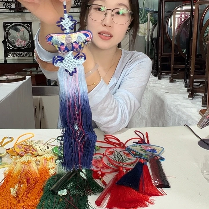 刺绣苏绣挂件手工