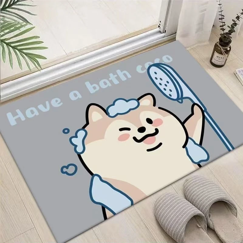 【50*80cm】轻奢简约厕所门口地垫吸水卫生间吸水脚垫硅藻泥洗手间