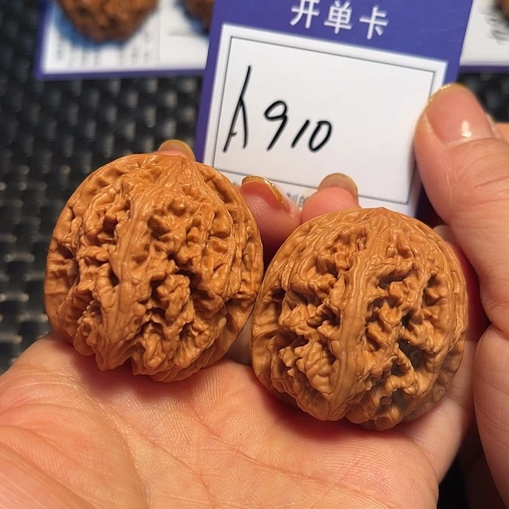 桃核把件39粗筋A910