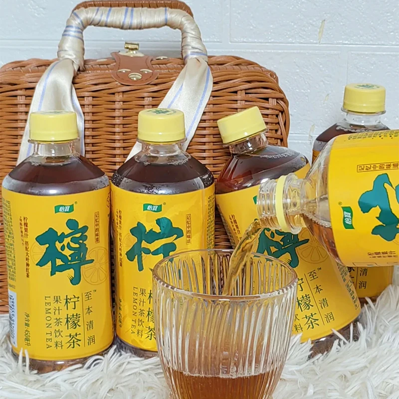 怡宝 柠檬茶450ml*15瓶整箱批发至本清润果汁茶饮料夏日解渴饮品