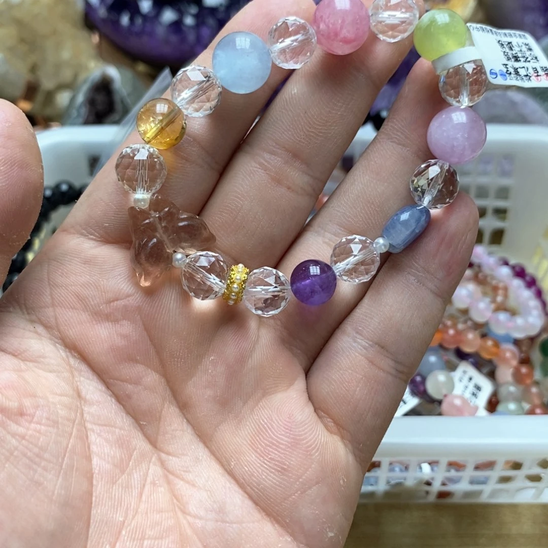 水晶手链未镶嵌水晶原创