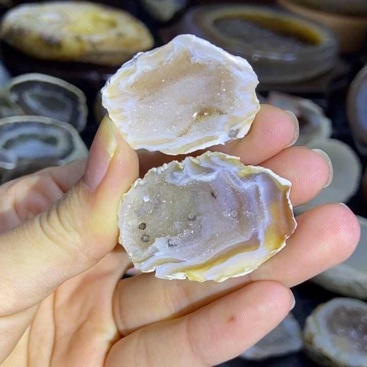 珠宝半成品水晶未镶嵌蚕丝盆