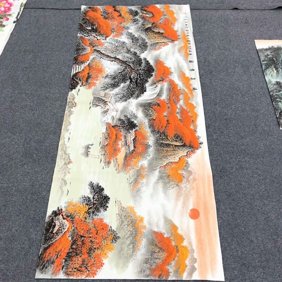 国画国画作品老师手绘