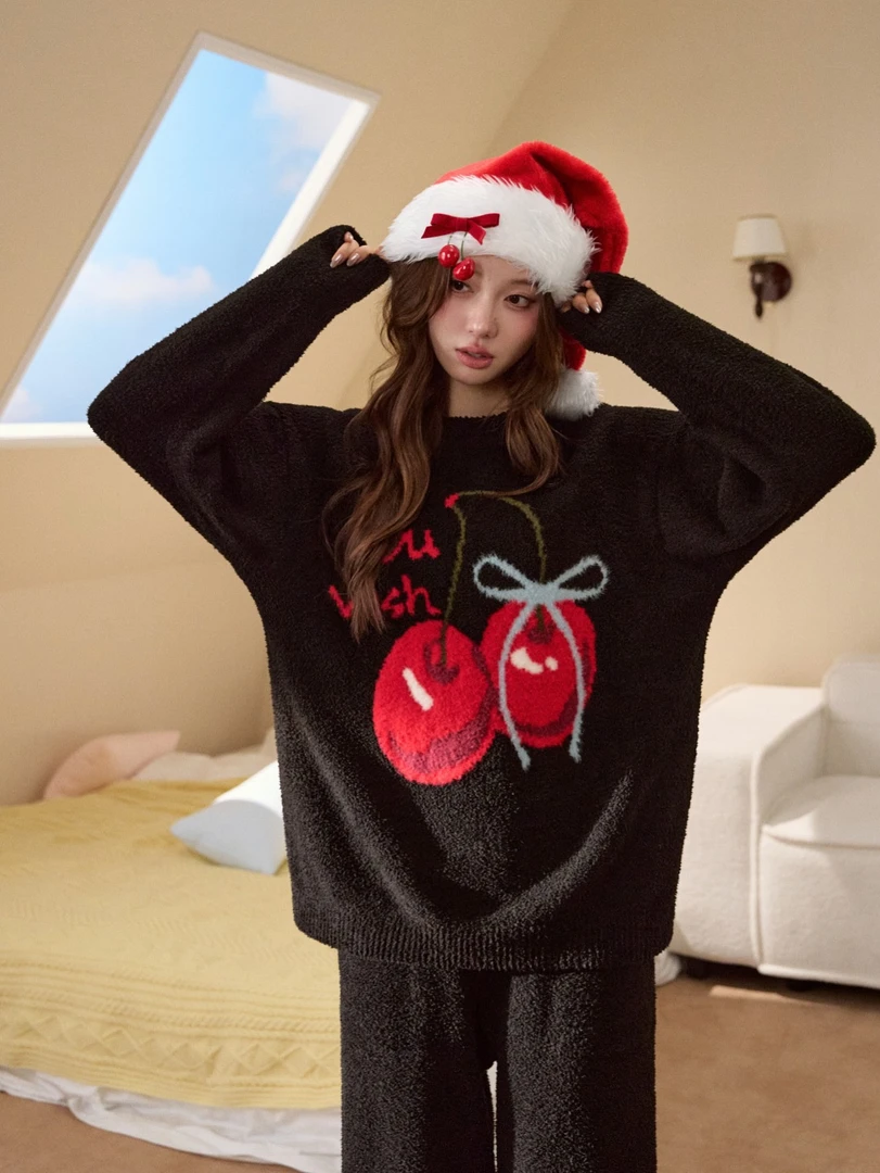 【801-810对应编码下单】2025时尚潮流加厚半边绒睡衣家居服套装