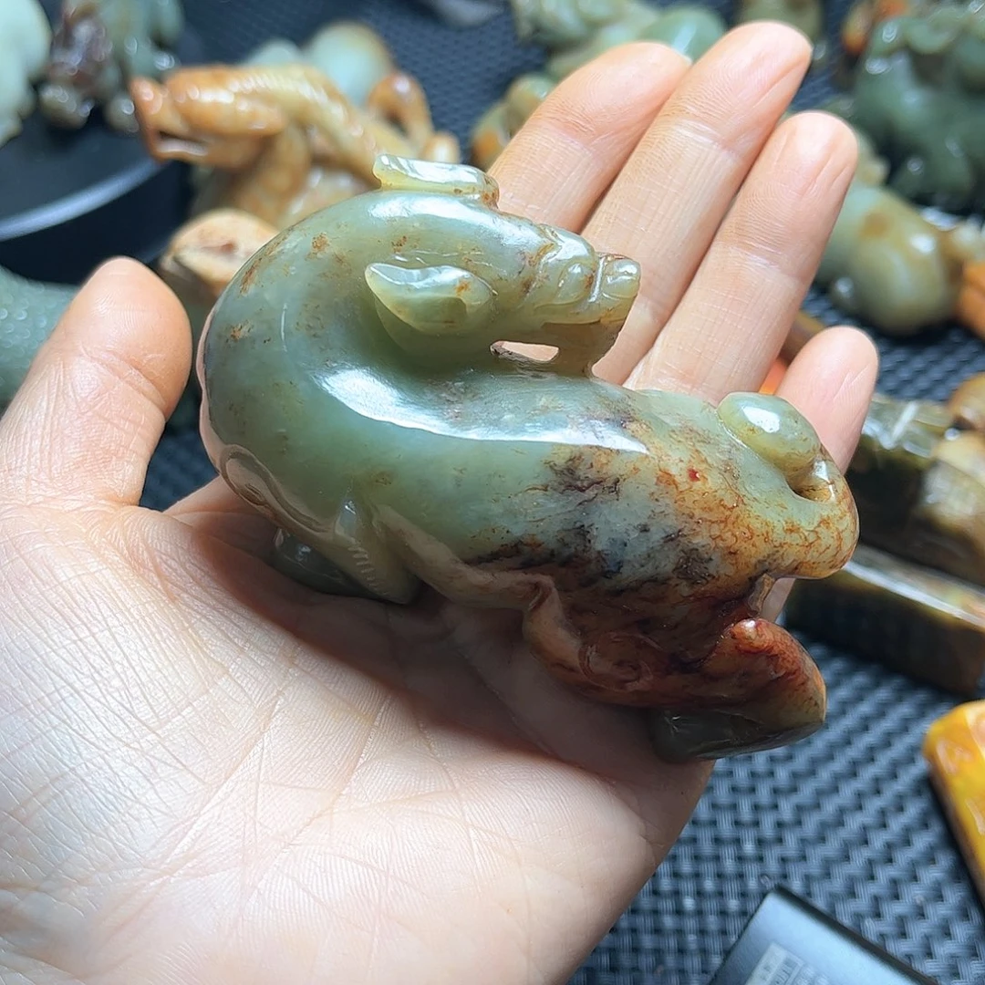 白玉菩提吊坠摆件