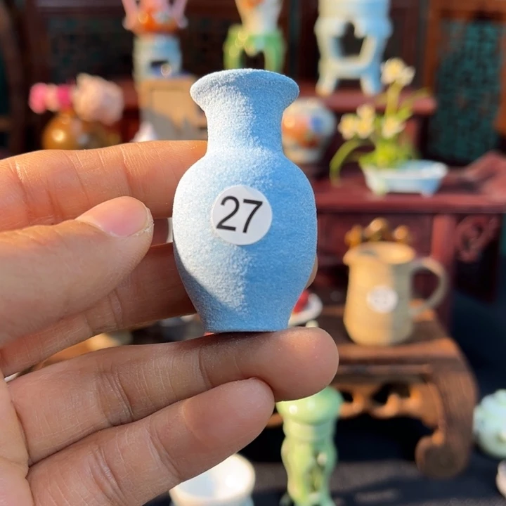 摆件微陶老王迷你花瓶