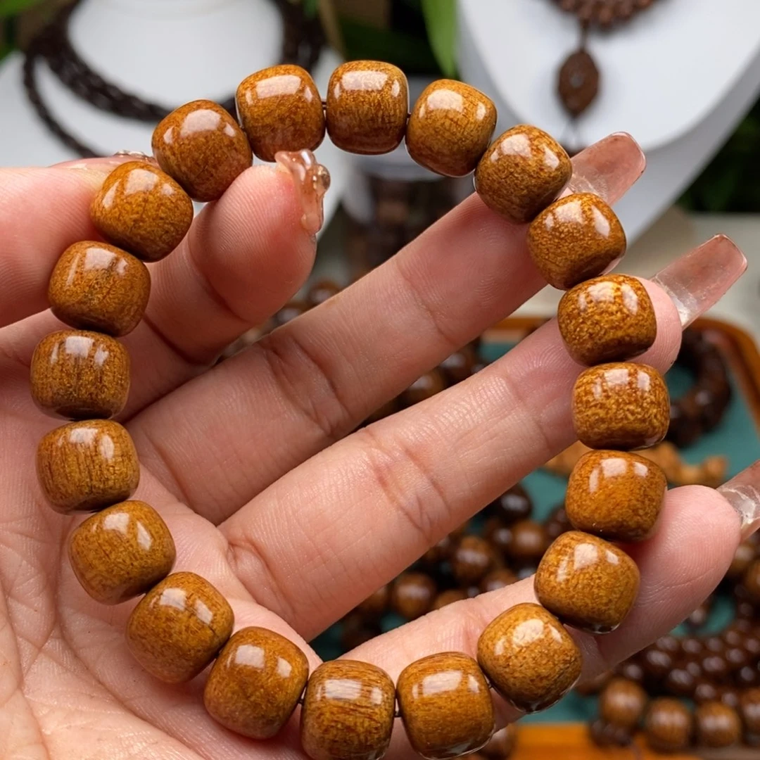 贡木手串/手链贡木10×11黄金满龙鳞