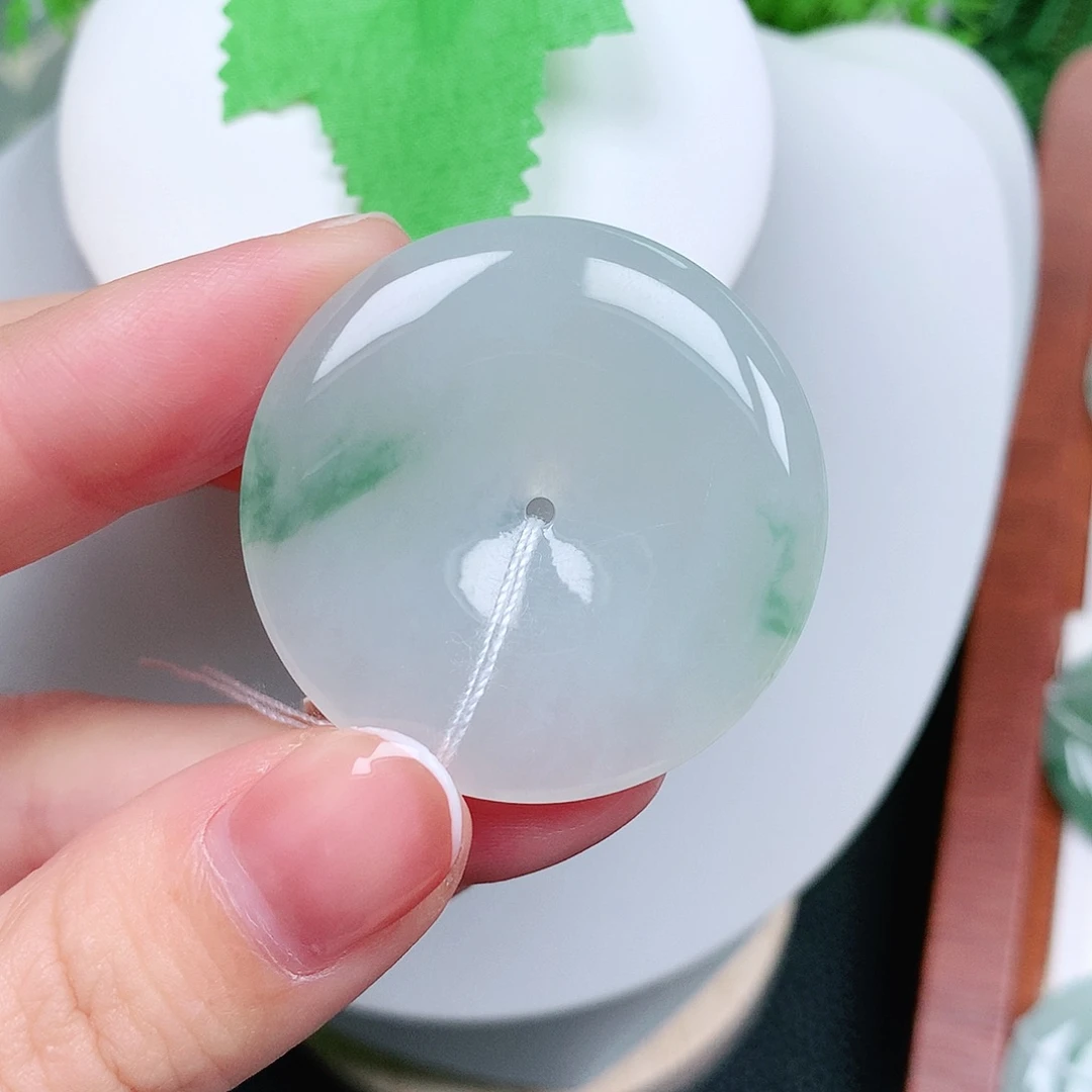 翡翠未镶嵌颈饰平安37-5.6