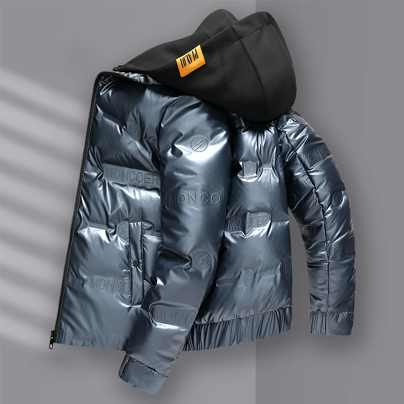 YIDUDAN帽子可拆羽绒服男冬季新款短款男士保暖宽松帅气潮款外套