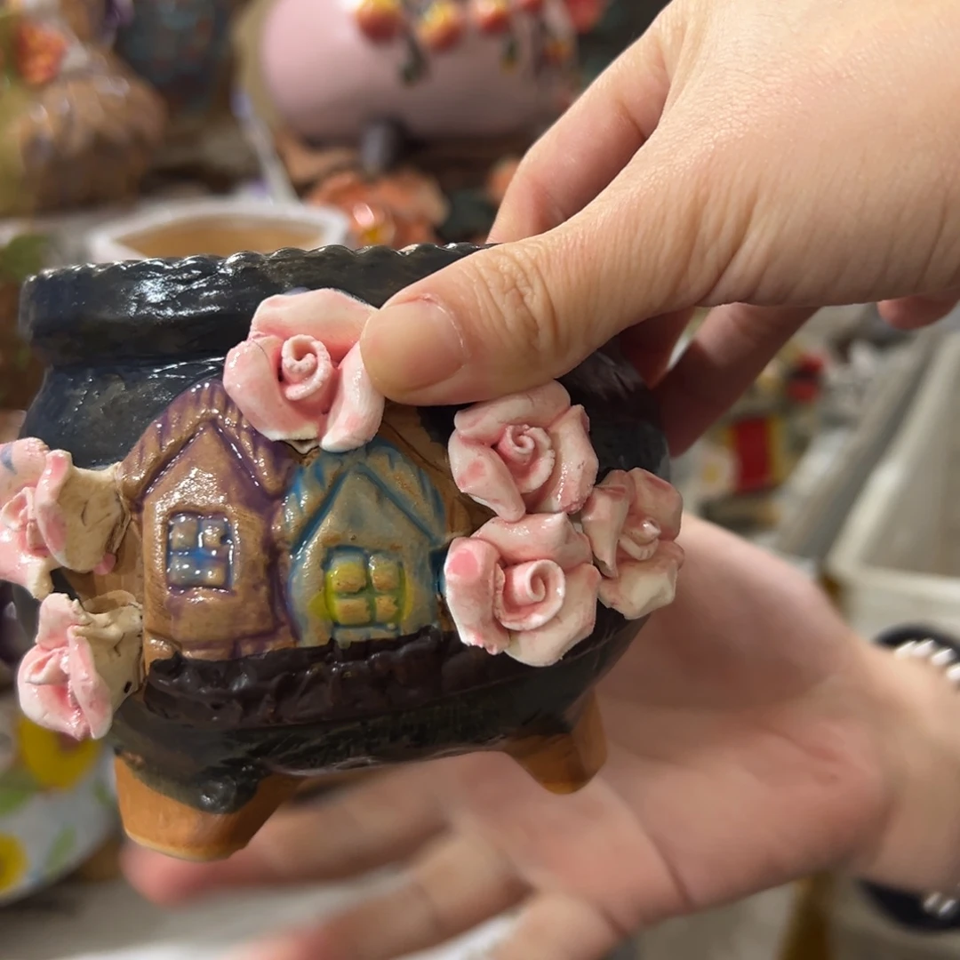 满20米秒退拉黑花盆