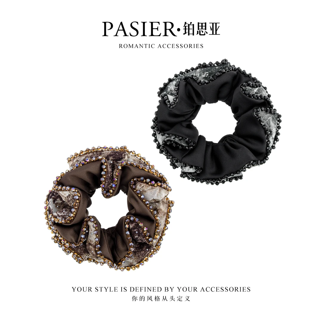 铂思亚 墨染星河 优雅气质水墨画双层发圈思思专属 CC1800