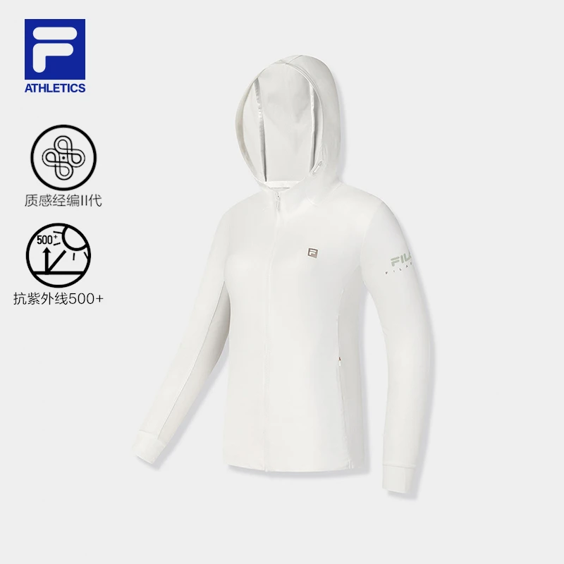 【户外运动500+】FILA/斐乐女夏季新款质感经编长袖外套A11W531501F
