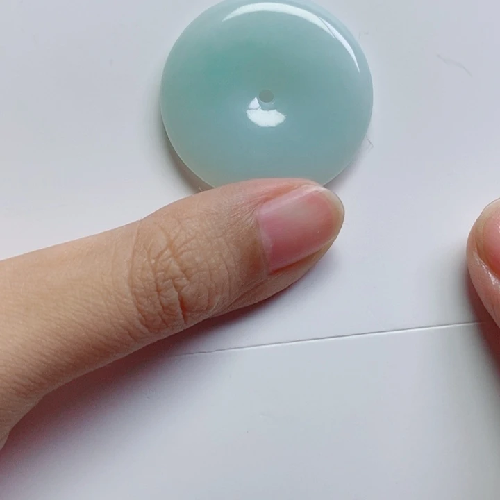 翡翠未镶嵌项圈翡翠平安扣