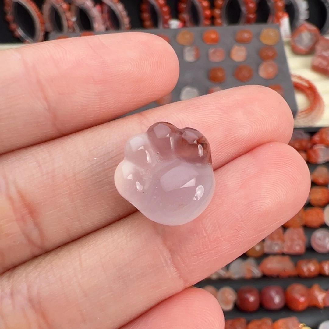 南红玛瑙未镶嵌颈饰猫爪