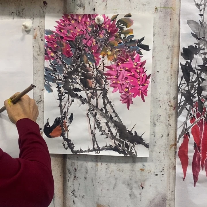 王***3国画纯手绘原创作品