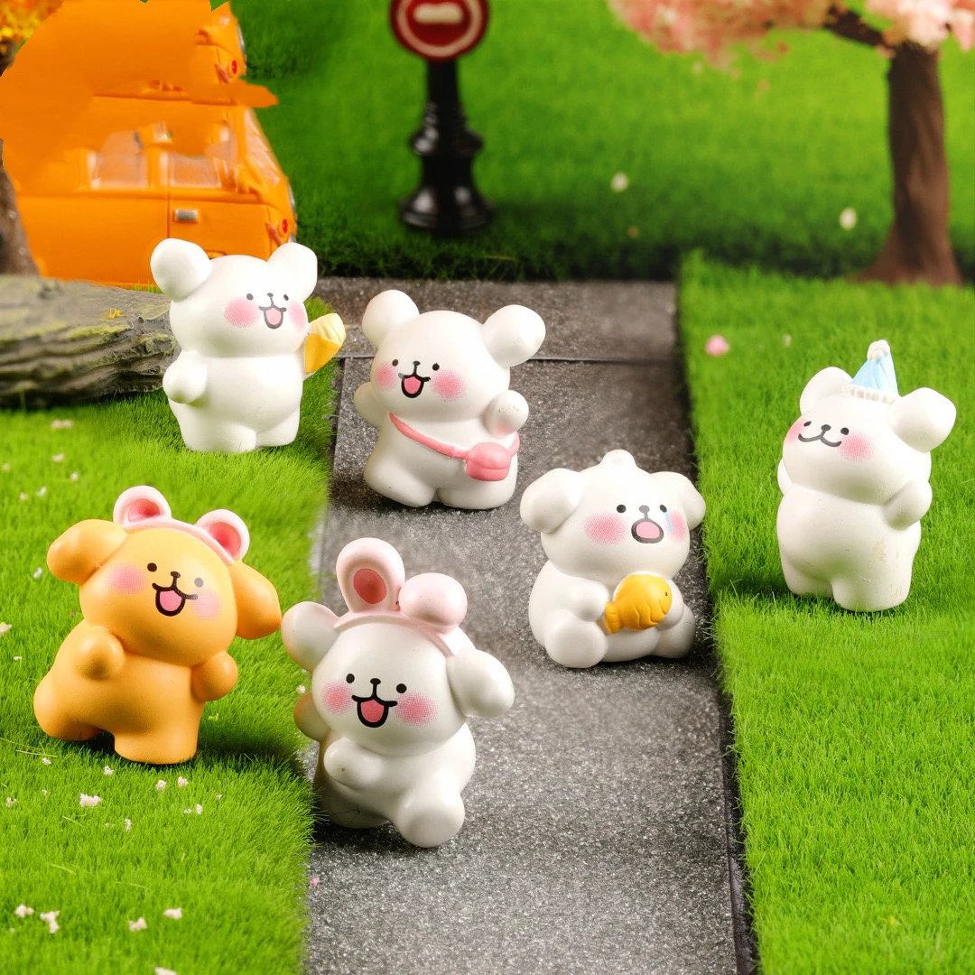 【大号线条小狗】可爱小狗苔藓微景观迷你创意车载网红对对碰盲盒