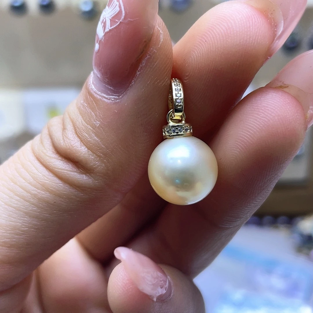 海水珍珠颈饰银S925镶嵌