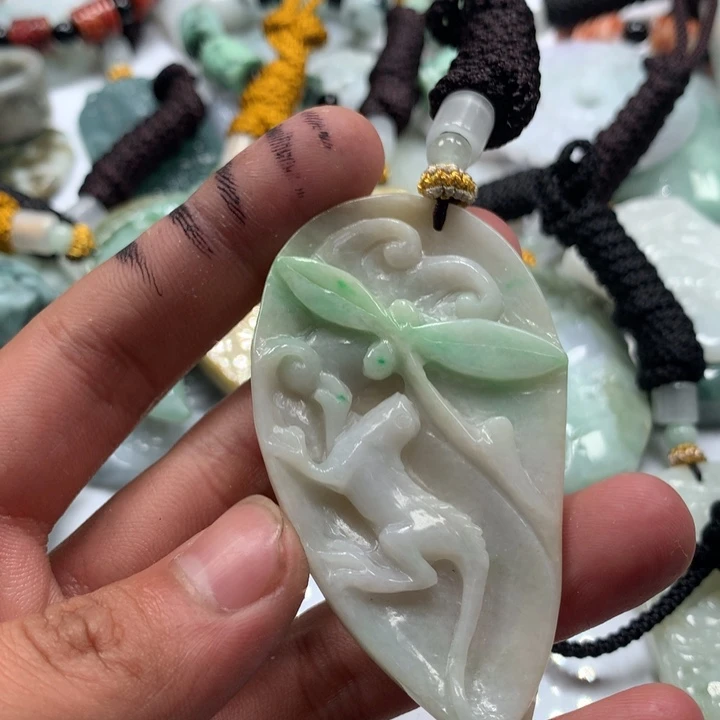 颈饰未镶嵌翡翠保真天然a货翡翠