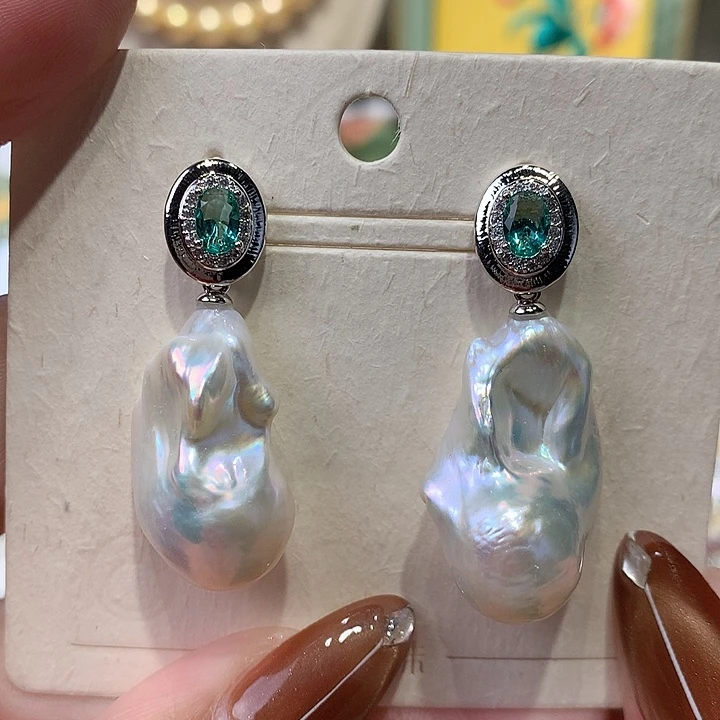 未镶嵌淡水珍珠耳饰