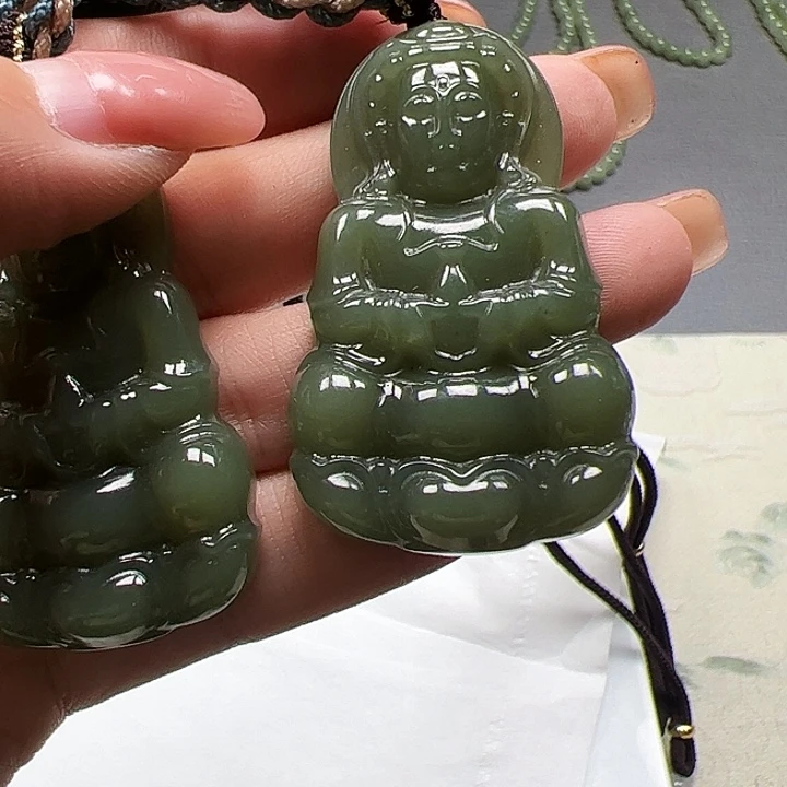 和田玉未镶嵌颈饰22