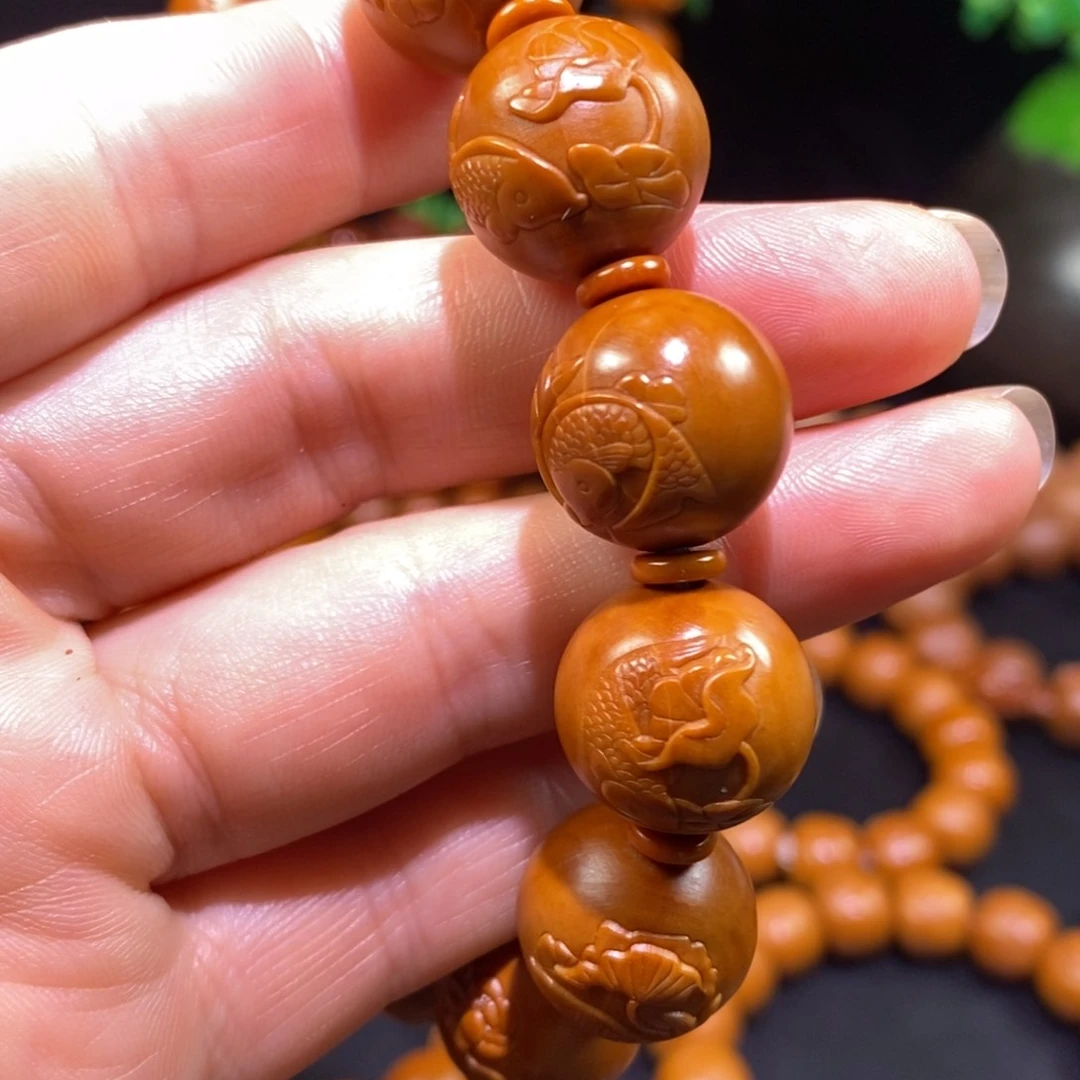 手串/手链橄榄核大**僧连年有鱼