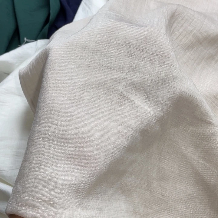 天丝（莱赛尔纤维）杏色苎麻2米