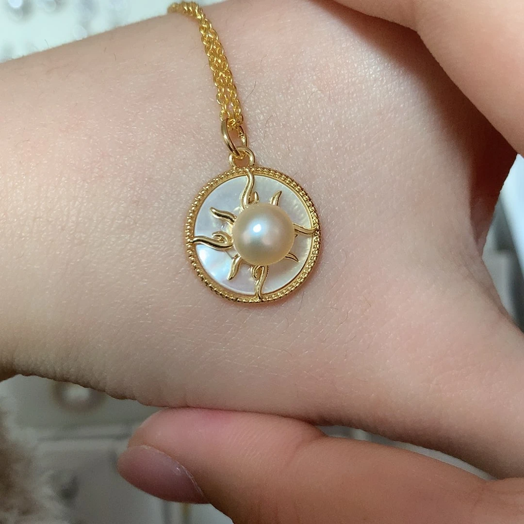 淡水珍珠颈饰合金