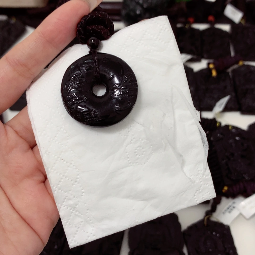 木***画天然a货钢琴黑挂件