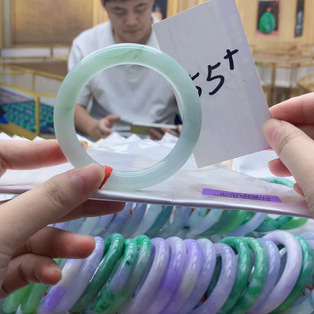 翡翠未镶嵌手镯oo