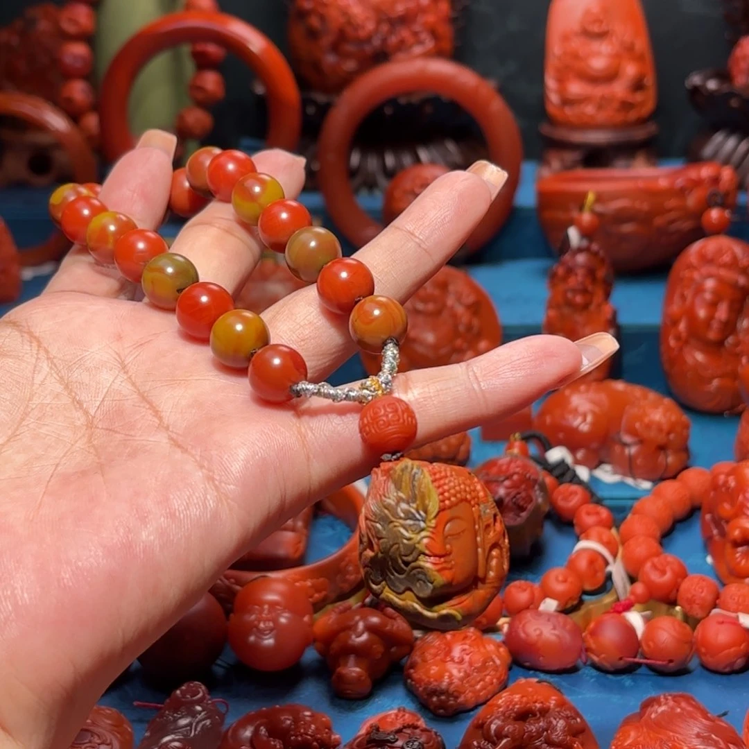 未镶嵌雕刻南红玛瑙