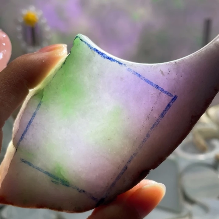 翡翠未镶嵌挂件K缅甸天然翡翠片料