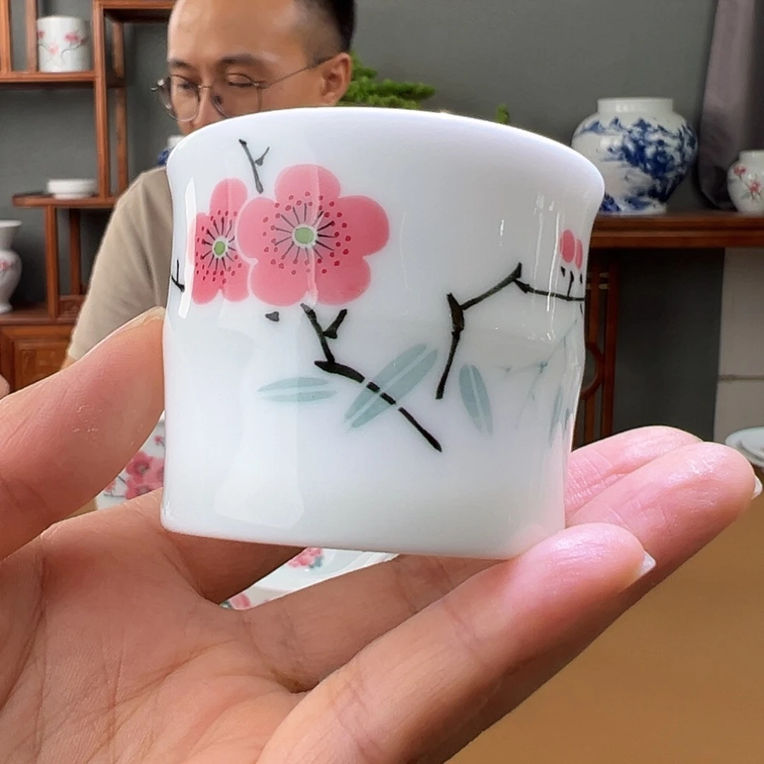 翠竹红梅竹节杯杯