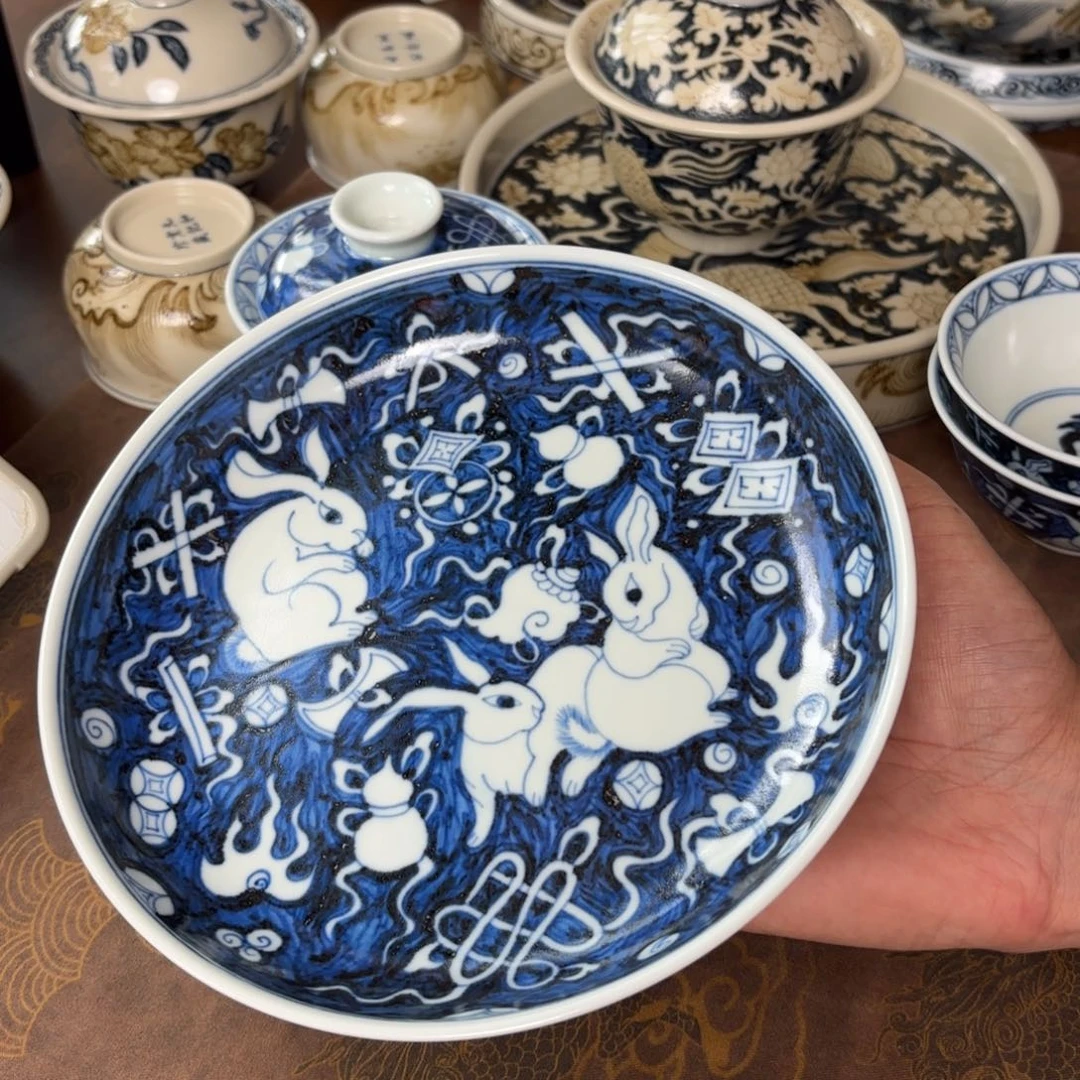 摆件景德镇手绘茶器