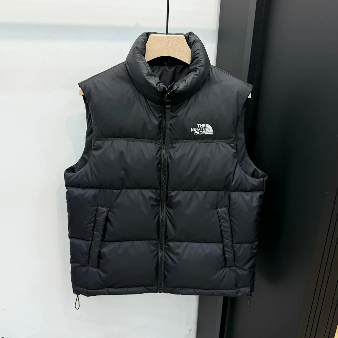 男士羽绒马甲背心2025冬季新款羽绒服短款刺绣立领保暖白鸭绒外套