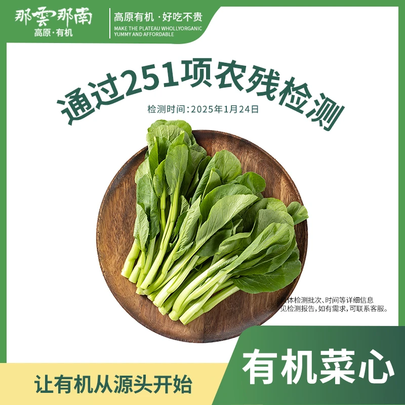 云南高原有机菜心爽滑脆嫩可清炒煲汤3.6斤装新鲜云南蔬菜农场