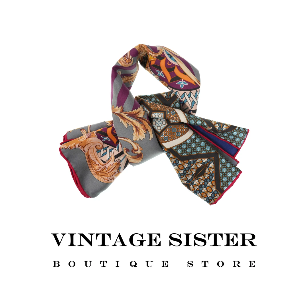 VINTAGE SISTER 8078【VTGSIS 推荐】新品彩色丝巾百搭女士气质配饰