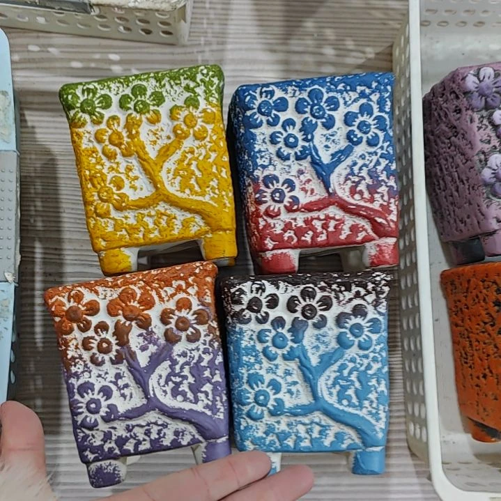 红陶吸水透气的白陶花盆凑满12发货