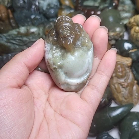 岫岩河磨玉（透闪石质玉）未镶嵌挂件