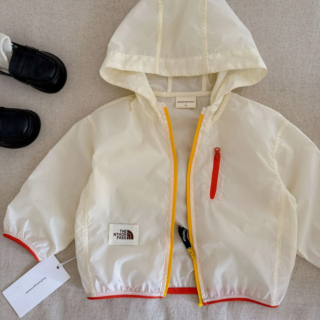 儿童防晒衣轻薄款2025夏季新款男女童连帽外套潮牌宝宝防晒服洋气