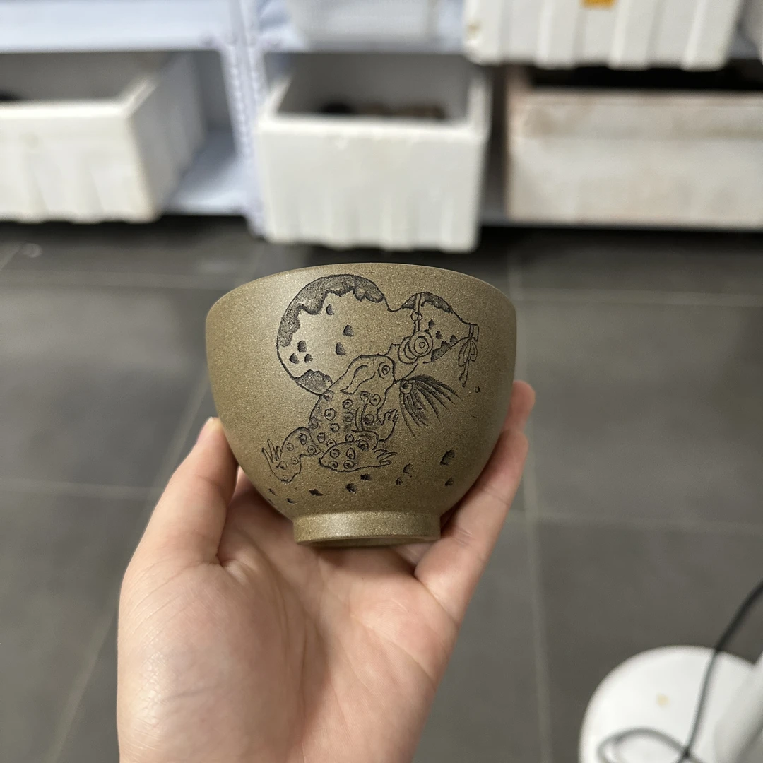 宜兴原矿紫砂主人杯