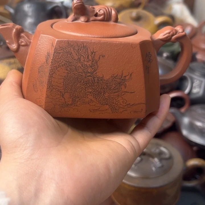 紫砂茶壶紫砂壶晃盖嘴磕碰底部磕碰