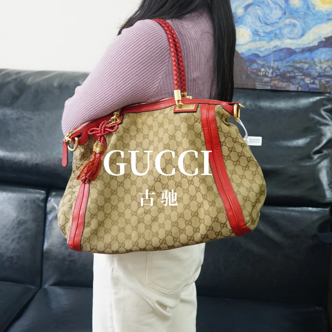 95新 GUCCI/古驰 老花单肩包/XS01404529/4529
