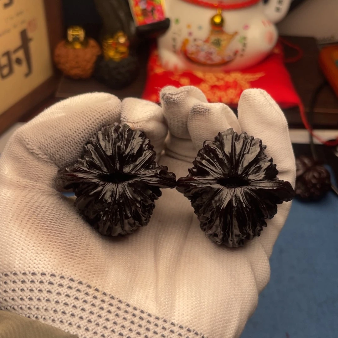 吊坠文玩核桃黑楼