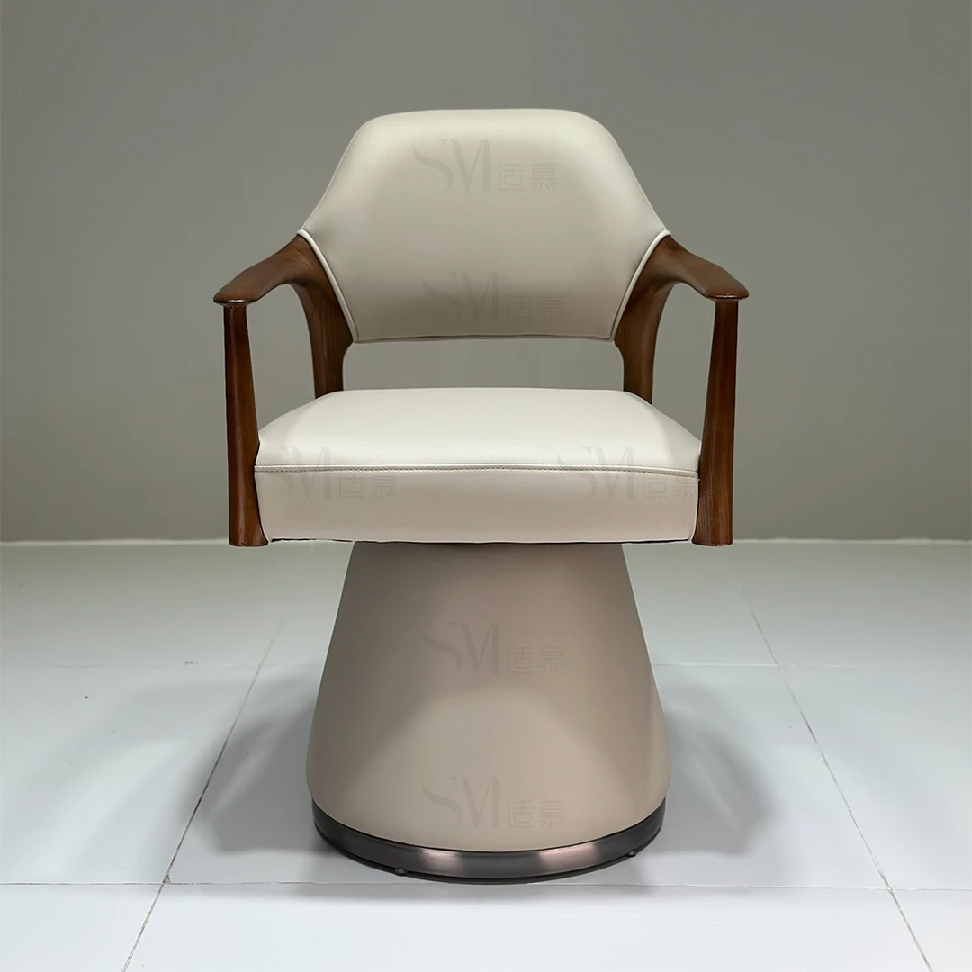 适慕意式极简茶桌椅轻奢中古风客厅阳台沙发椅靠背椅休闲椅转椅子