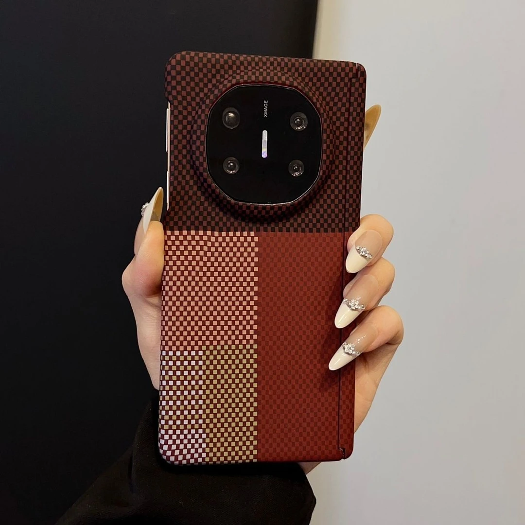 适用mateX6手机壳新款碳纤维纹折叠中轴带磁吸X5防摔保护套