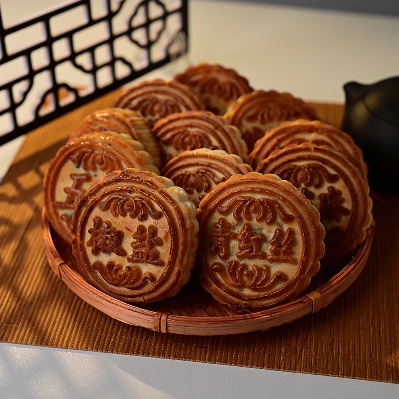 椿生厚匠心老式京式月饼中秋糕点糖人月饼（口味可选，送礼品袋子）