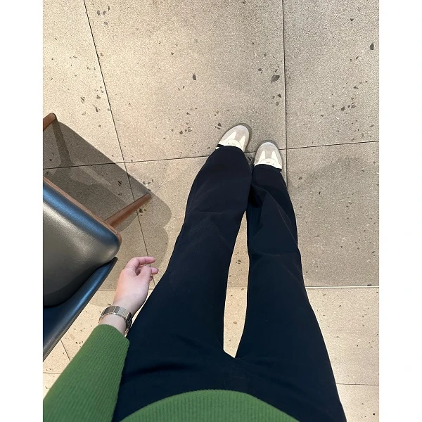 【美腿裤】超显腿长！四面弹强货BI入显瘦微喇叭黑色牛仔裤