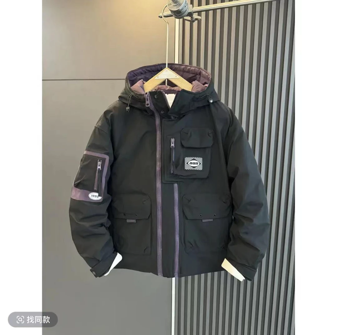 【冬季】新款机能风大口袋草莓熊防寒外套8049